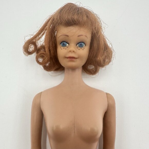 Vintage Mattel Midge Doll Titan Red Hair Flip Freckles 1960s - Picture 4 of 16